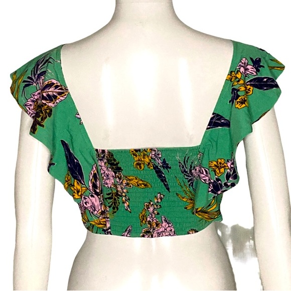 NWT Maaji Heaven Green Print Crop Top - Sz M - Picture 3 of 10